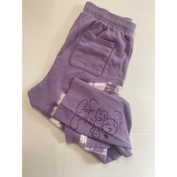 Disney Mickey Mouse Tie-Dye Sweatpants - Purple, Size L | DisneyCore lounge pant - Picture 1 of 7